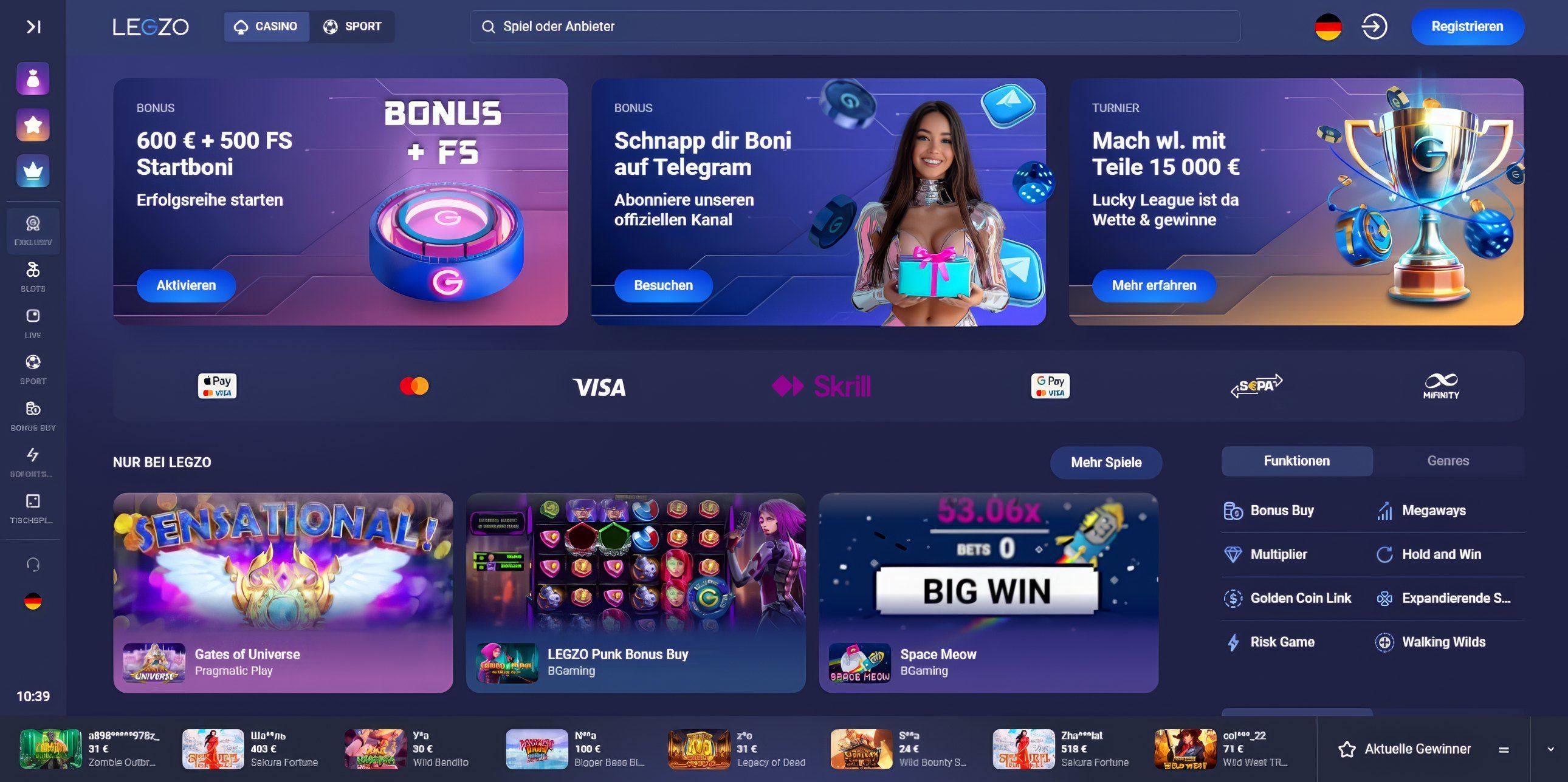 Legzo desktop screenshot 1